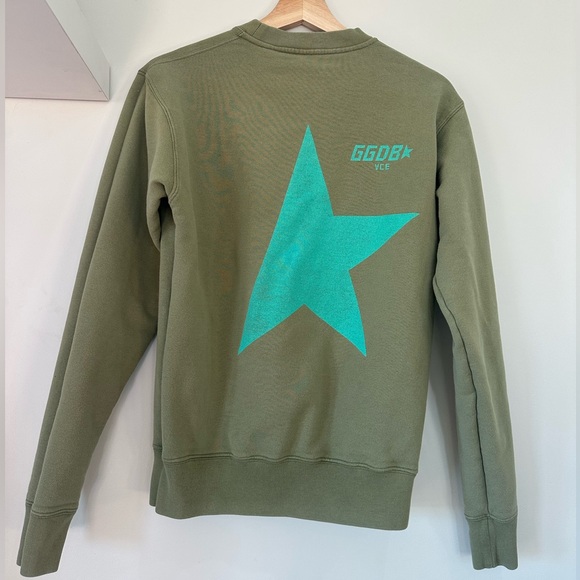 Golden Goose Olive Green Star Sweater - Picture 8 of 8